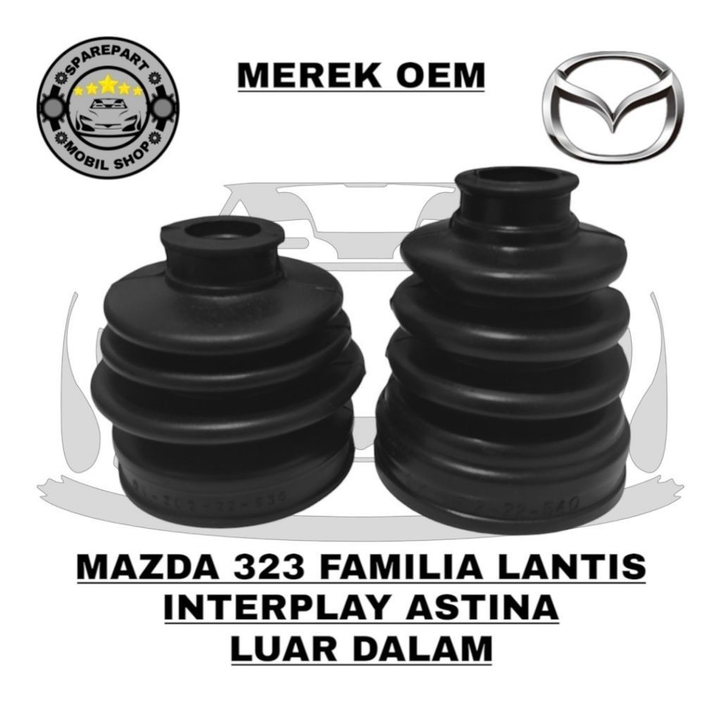 Karet Boot As Roda Cv Joint Luar Dalam Mazda 323 Interplay Astina Familia Lantis