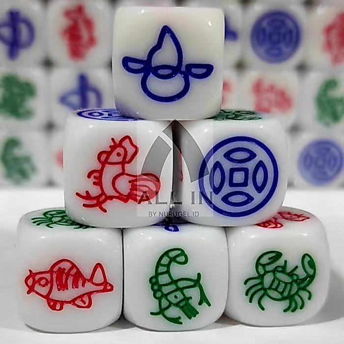 Dadu Koprok Set / Sic Bo Dice Game / Bau Cua Toys