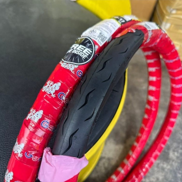 BAN DEPAN VEE RUBBER RING 17 45/90 SUDAH DENGAN BAN DALAM ORIGINAL VEE RUBBER THAILAND