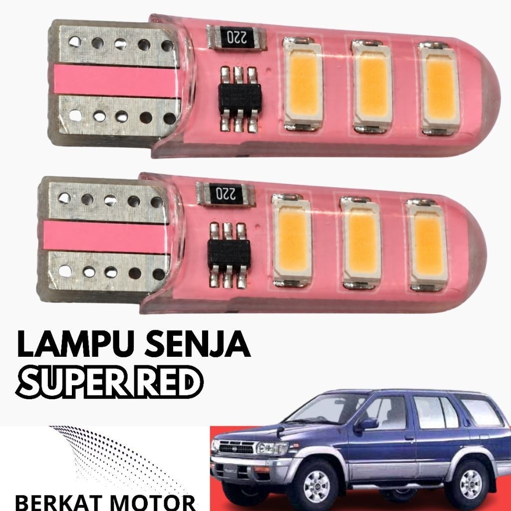 Lampu Senja Dajjal Terrano Warna Merah 21Watt 12v Isi 2pcs Socket T10 PnP Nissan