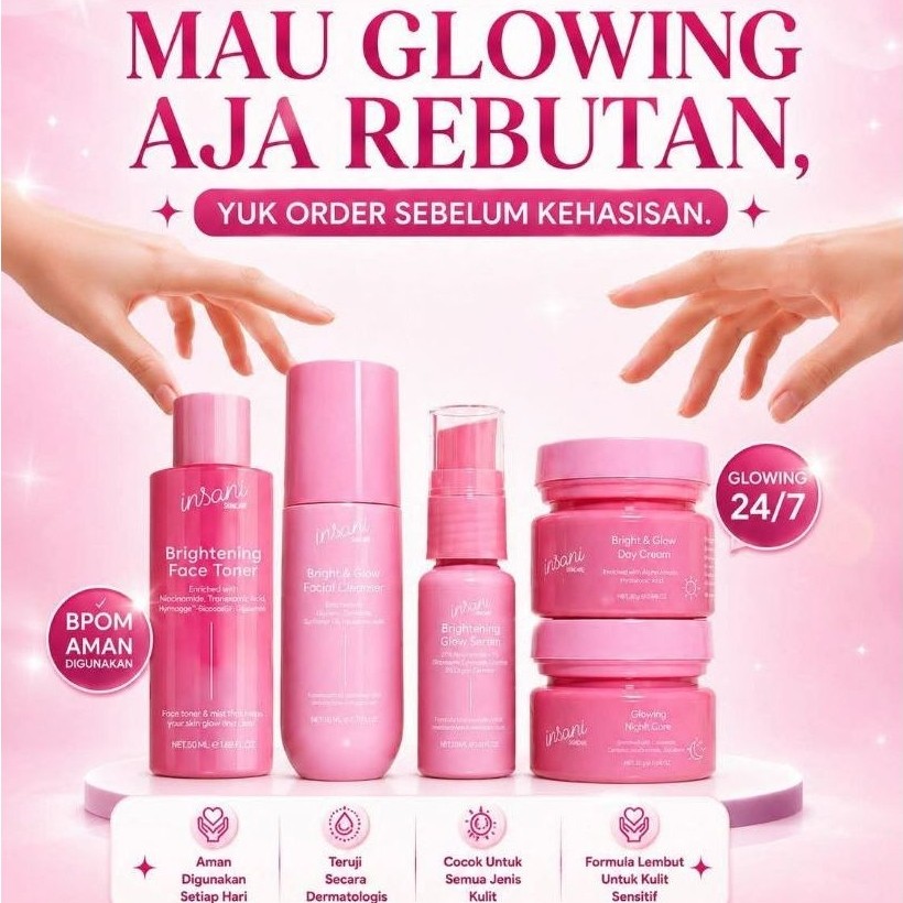 Insani Skincare Original Bpom Paket Glow Paket Acne / Insani Skincare Bpom