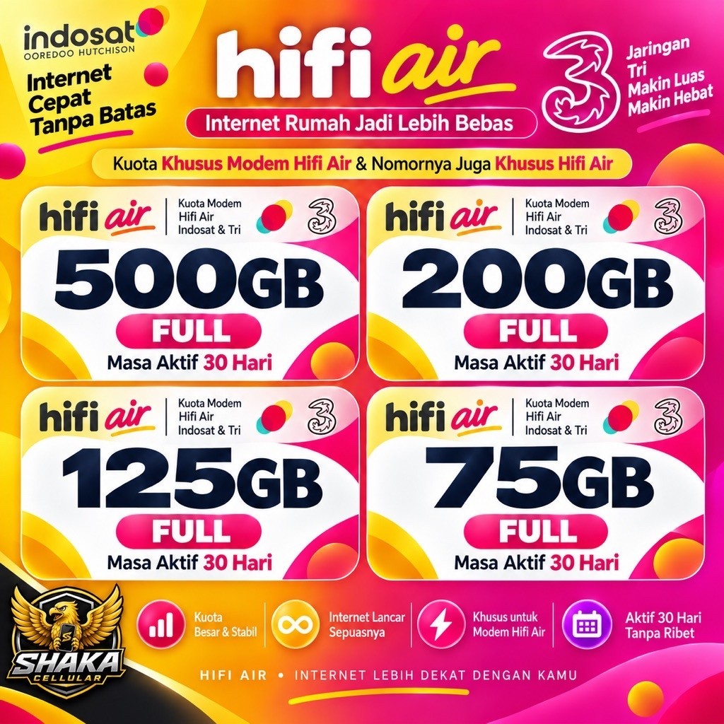 Kuota Modem Hifi Air Indosat Dan Tri