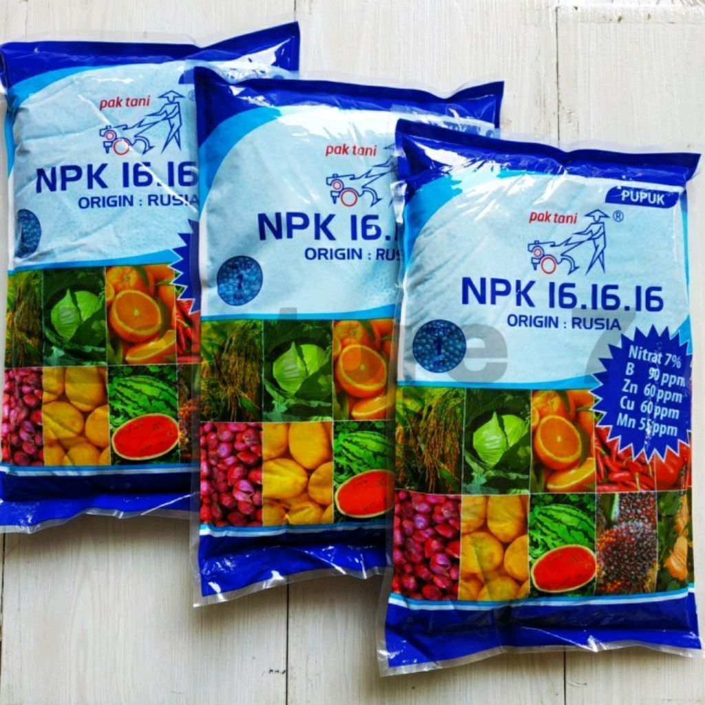 PUPUK NPK 161616 PAK TANI Kemasan 1 Kg