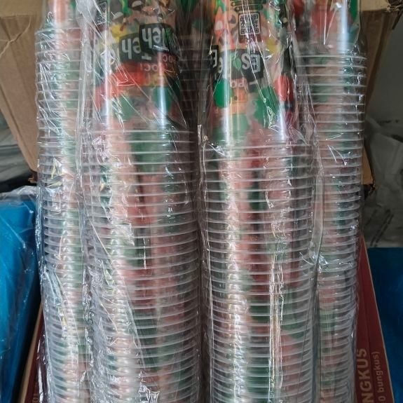 TEH POCI Gelas Teh Poci 22oz Plastik  Isi 50 Cup ASLI 100%