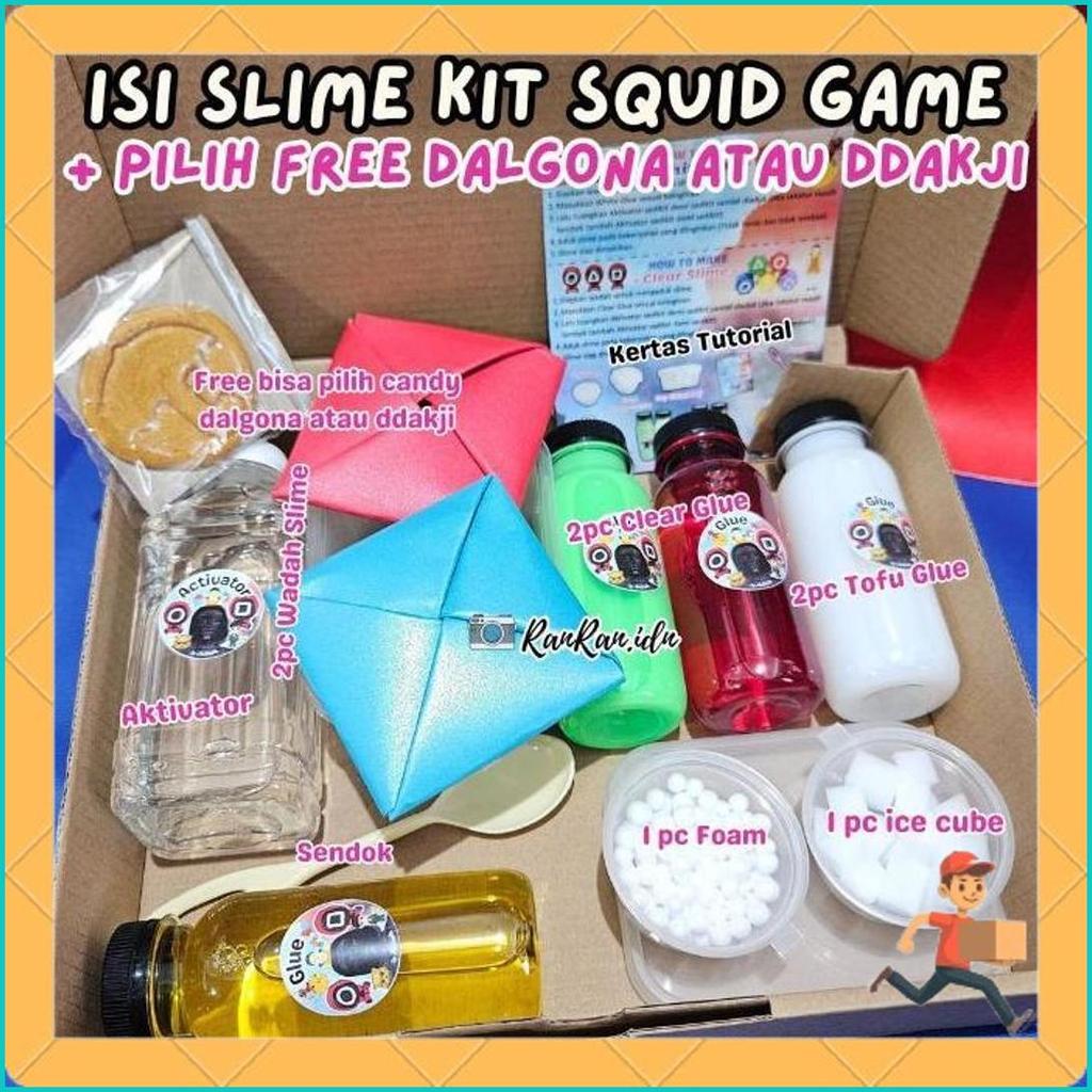 Slime Kit Squid Game/ Slime Kit Lengkap Squid Game/Slime Kit Cowok & Cewek/ Slime Kit Anak Sale