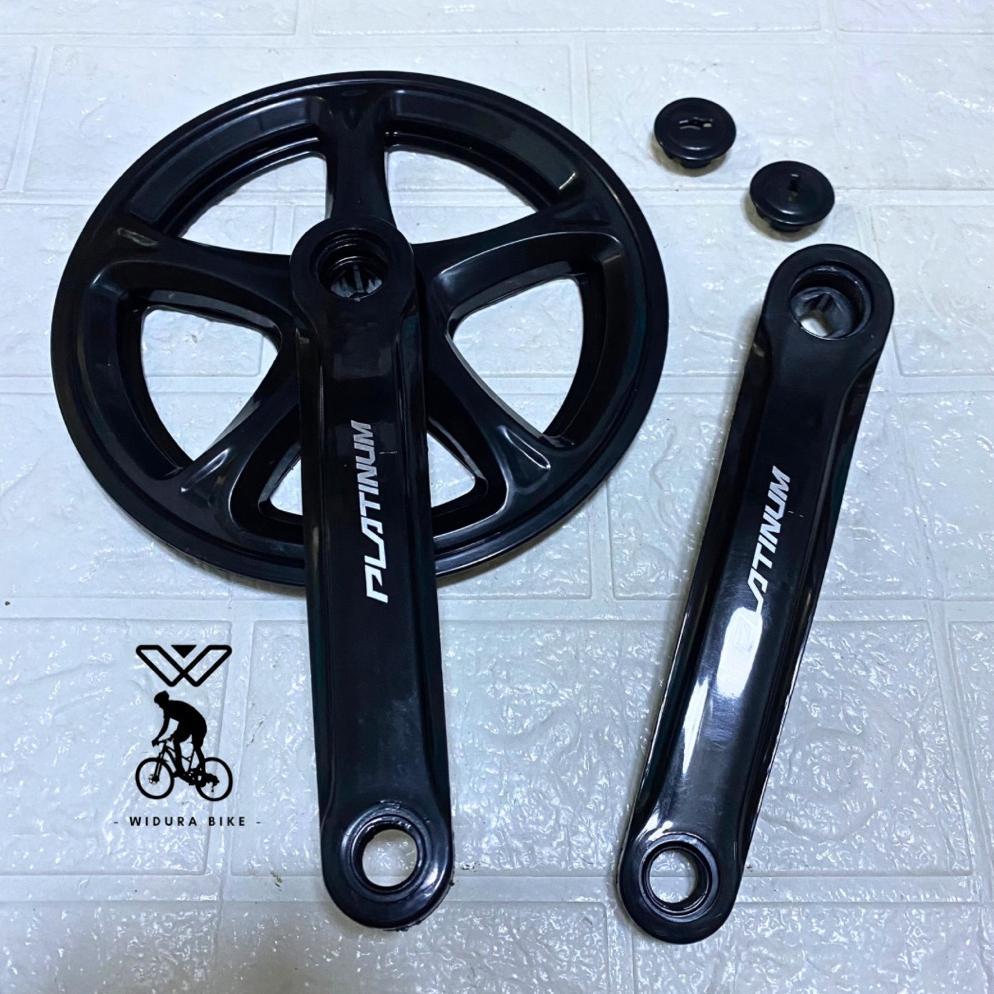 broniagaid crankset bmx platinum 44t bb kotak crank 44t sepeda bmx,lipat, minion,minitrek,mtb origin