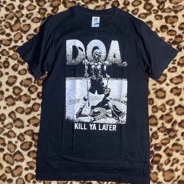 Kaos D.O.A - Kill Yaa Later Hitam Katun M-XL