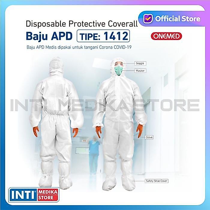 Onemed - Baju Apd Medis Putih 1412 Apd Baju Medis Apd Hazmat