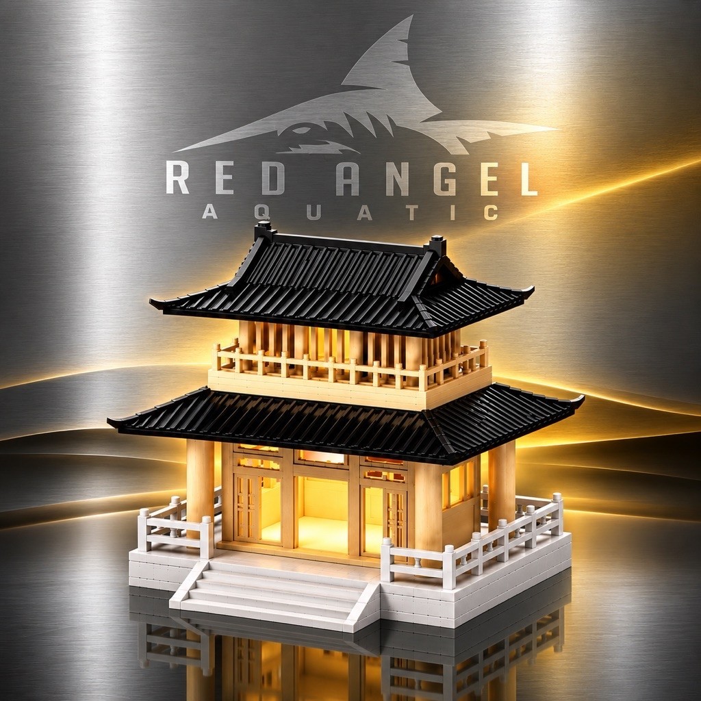 MINIATURE RUMAH KUIL BERLAMPU HIASAN AQUASCAPE PALUDARIUM DIORAMA