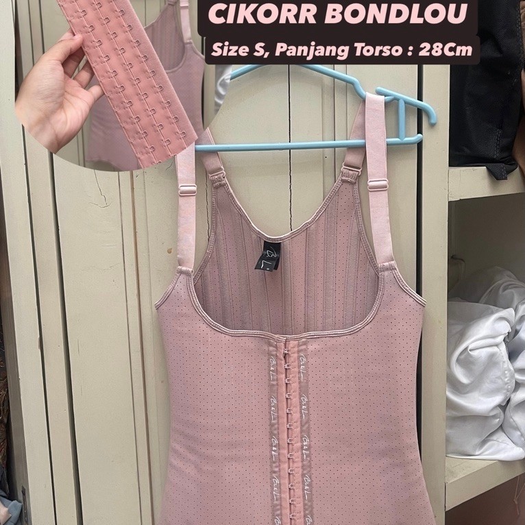 PRELOVED Korset Cikorr Bondlou Size S 28cm | Body Shaper Pelangsing Perut + Extender