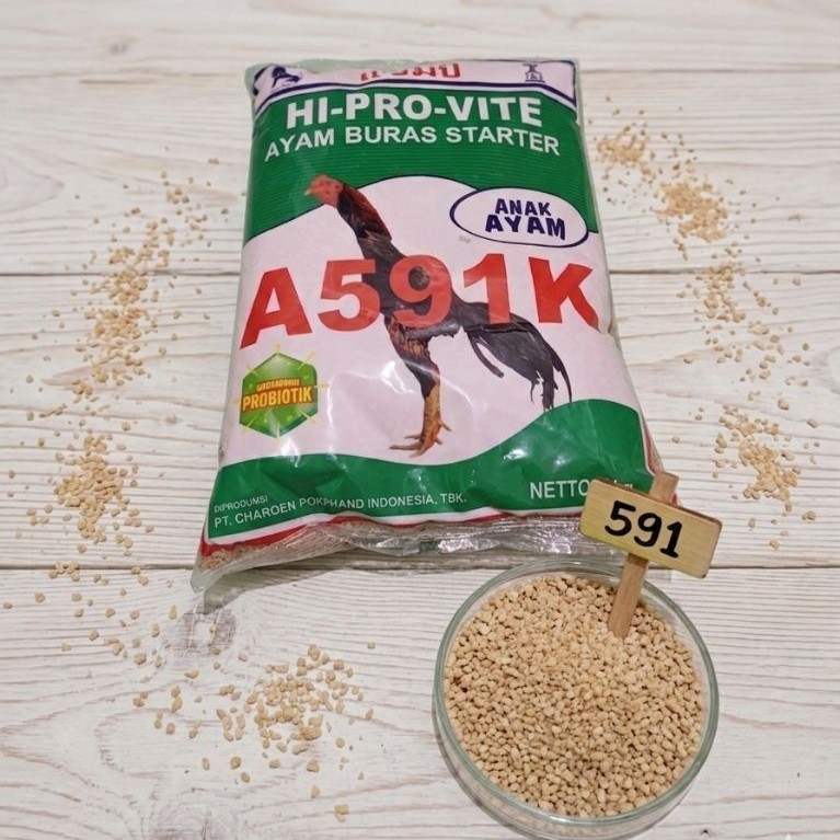 Voer Ayam Hi-Pro-Vite 591 1kg - Voer A591k Pokphand
