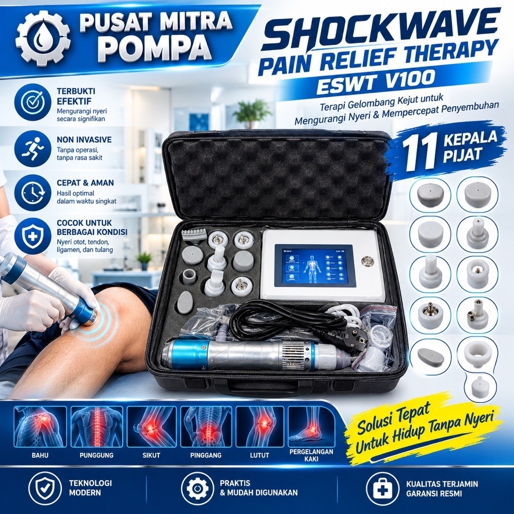 Alat Fisioterapi Shockwave Pain Relief Therapy ESWT V100