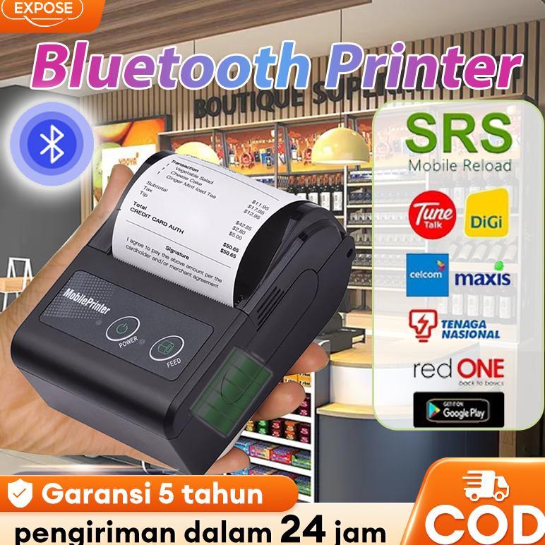 Printer Termal Printer Bluetooth Portable Mini Batrai Ppob Kasir Portable Baterai Mini Printer 58M M
