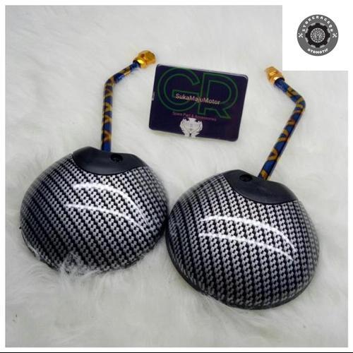 Spion Bulat Blue X Karbon Spion UniversaHonda beat scoopy supra vespa