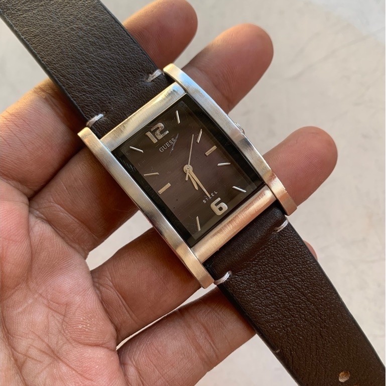 GUESS Steel jam tangan pria original preloved/second/bekas