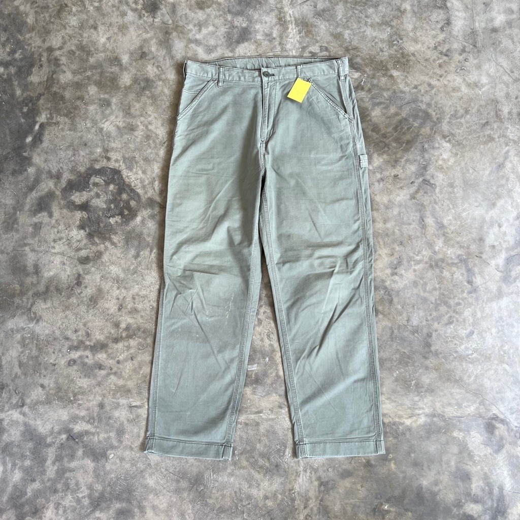 Uniqlo Sage Green Carpenter Pants