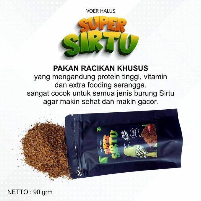SUPER SIRTU VOER HALUS UNTUK BURUNG SIRTU CIPOH CIPEUW AGAR MAKIN GACOR