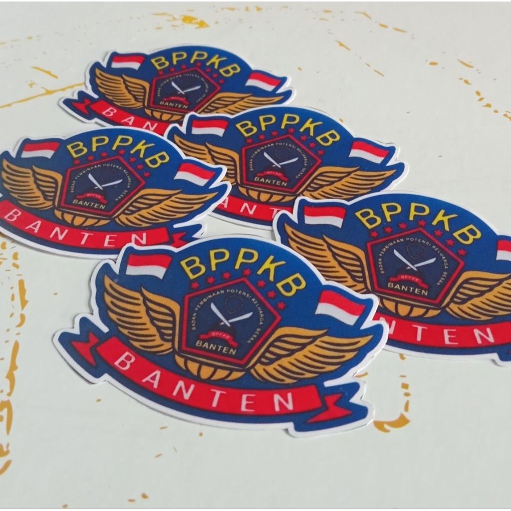 Paket 5pcs Stiker Ormas BPPKB Banten/Stiker BPPKB Banten Anti Air 5pcs