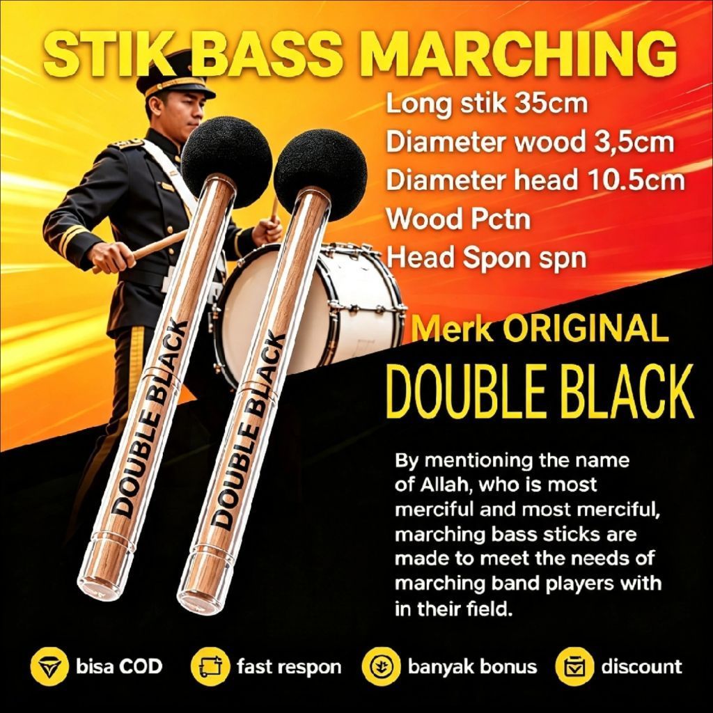 Stik stick Bass drum marching band Drum band bedug