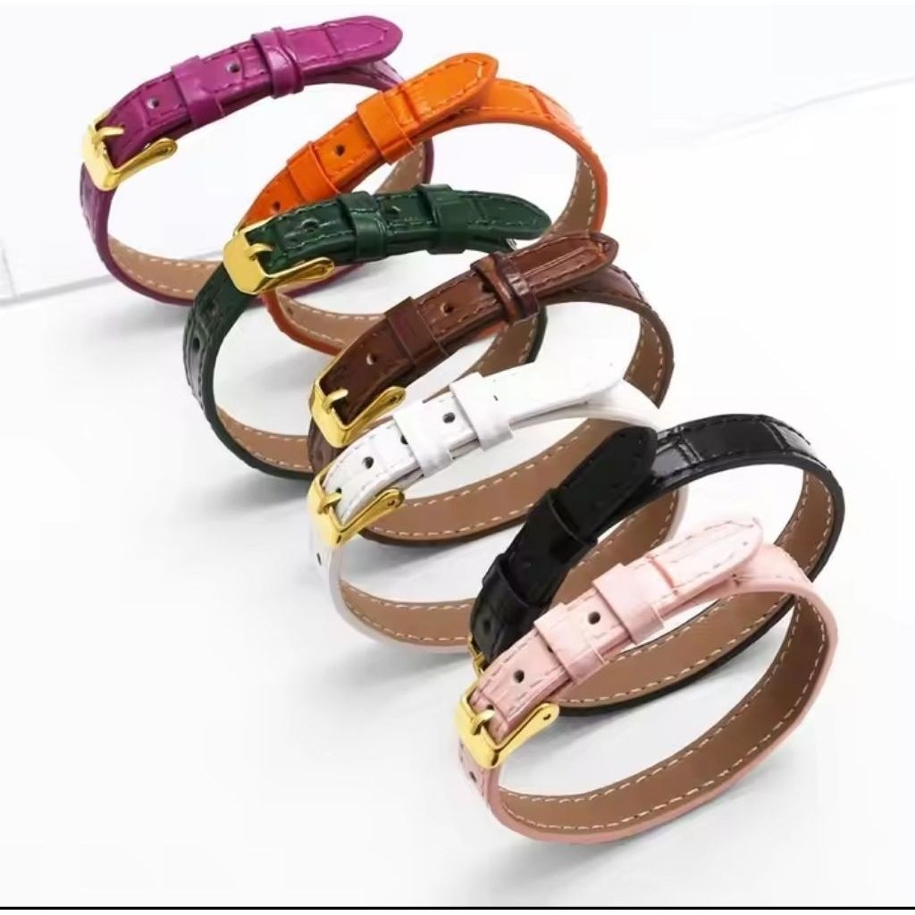 GELANG KULIT GESPER GELANG SABUK UNTUK LUONTIN EMAS