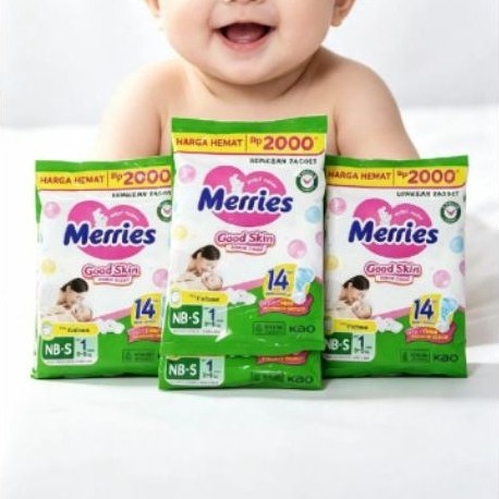 MERRIES Popok Bayi Pants Ukuran S M L XL