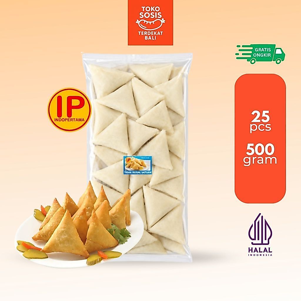 IP Samosa Isi 25biji 500gram | Samosa Frozen Halal