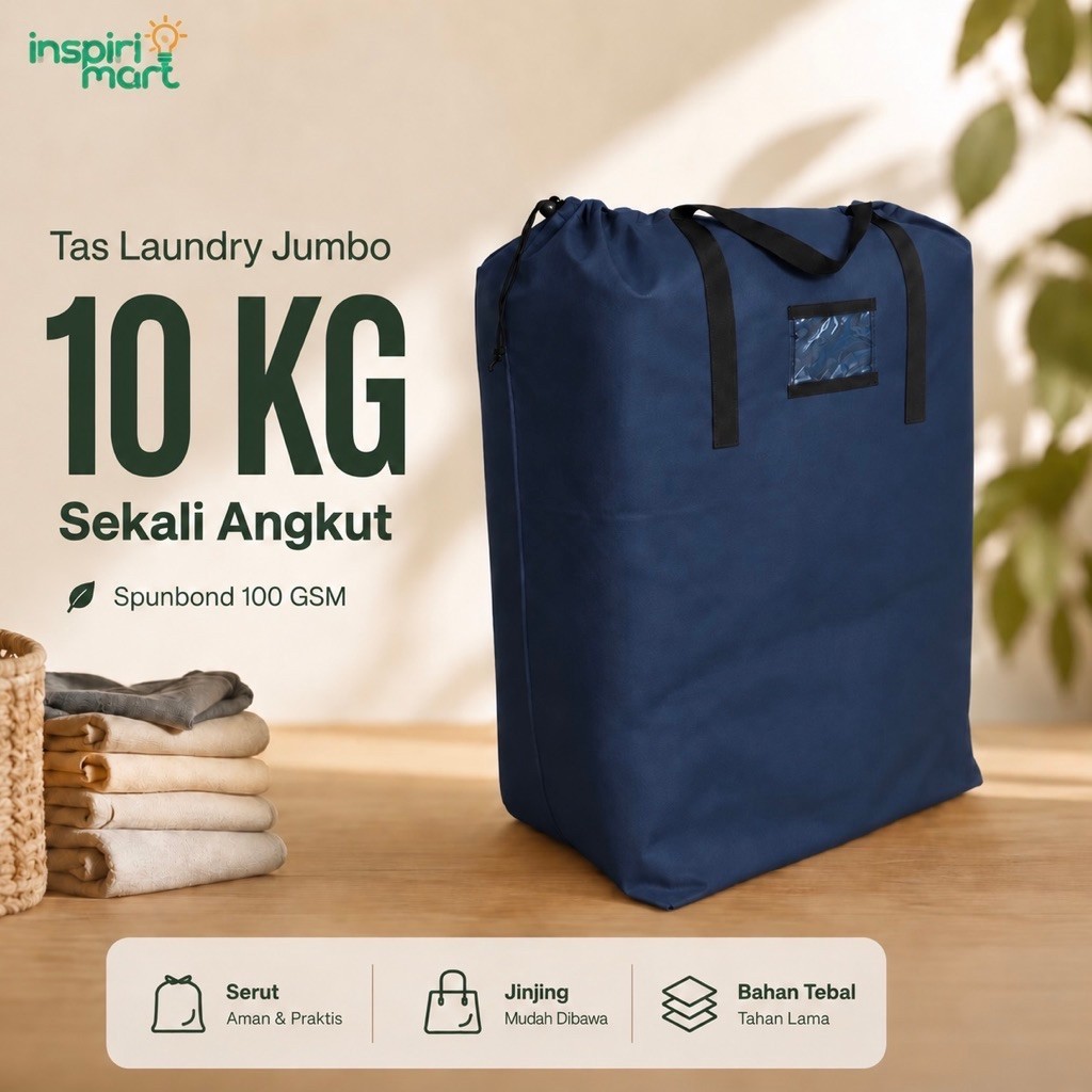 Tas Laundry Jumbo Spunbond Tebal 100gsm Tahan Air