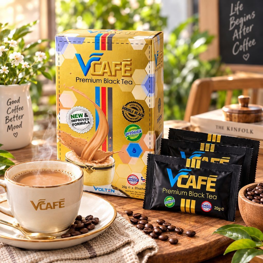 Vcafe Volten  black tea - Teh jahe hitam