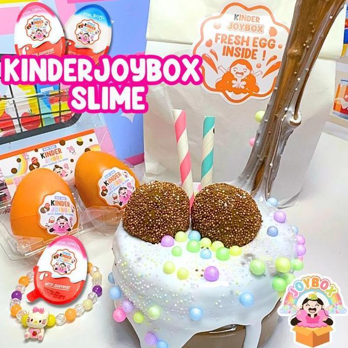KINDERJOYBOX SLIME | Slime Mainan Anak Wangi Coklat & Surprise Telur
