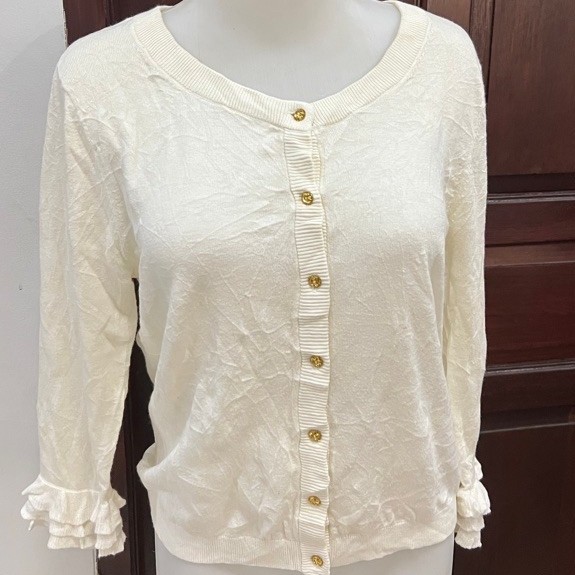PRELOVED Cardigan Ivory Kate Spade