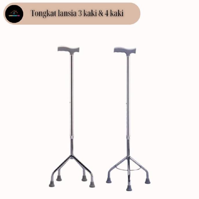 Tongkat Jalan Lansia / Alat Bantu Jalan Tongkat Kaki Manula Lansia