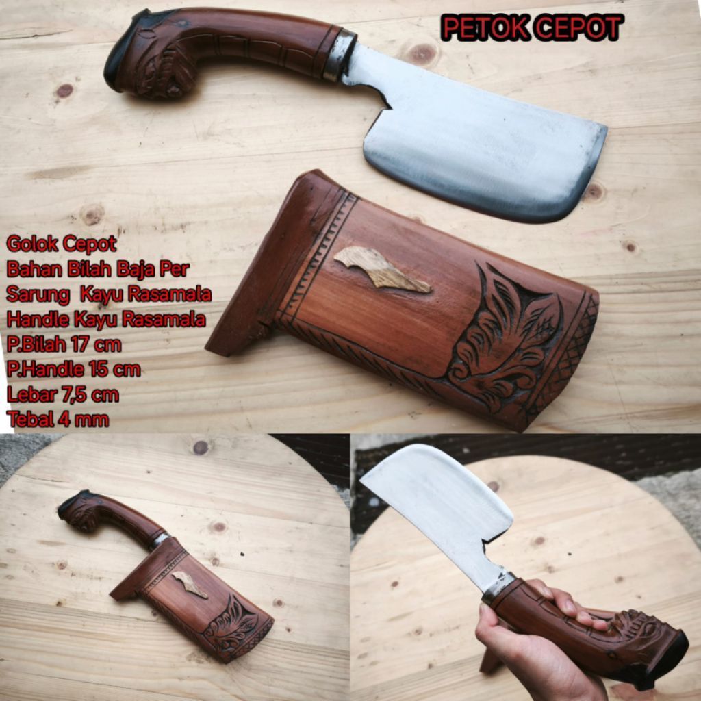 Golok Petok Cepot Baja sepuh air