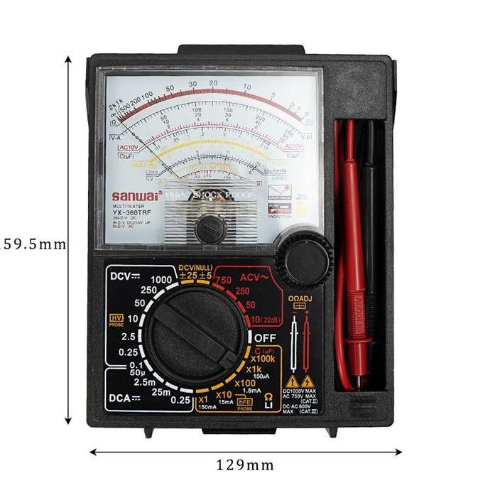 YX360TRF Analog Multimeter Avometer Analog Linear Multimeter Tester