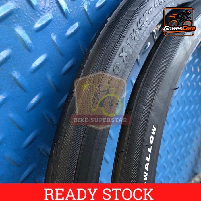 Ban Luar Sepeda Ukuran 20 x 1 3/8 (451) SWALLOW Deli Tire Slick Lipat