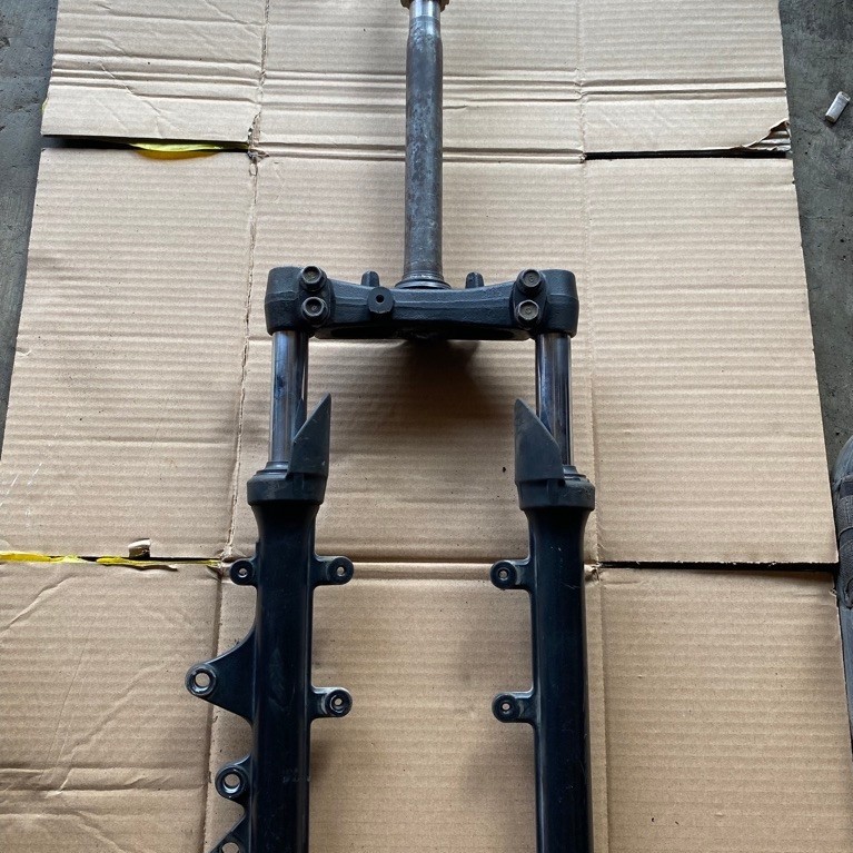 Sok shock shocbreaker depan set T Yamaha aerox 155 old KYB YB65 Original copotan lepasan motor