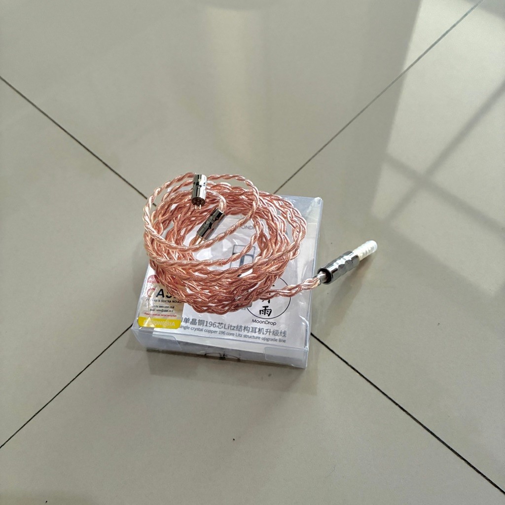 Moondrop Line T Lite-T IEM Cable Upgrade Kabel 4.4 Balanced 0.78mm 2 Pin