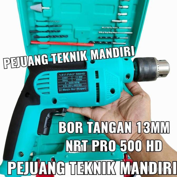 Moona- Nrt Pro 500Hd Mesin Bor Tangan Besi Beton 13Mm / Nrt Pro 500 Hd Set