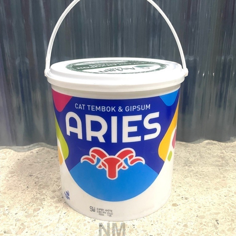 Cat Tembok Aries 5 Kg Putih  (Avian Brands)