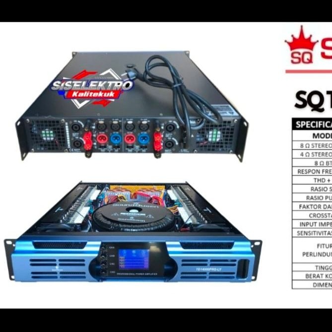 power amplifier soundqueen td14000 pro-ly power soundqueen td14000 lcd