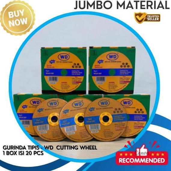 Moona- Batu Gurinda Wd Batu Gerinda Wd Batu Potong Wd Batu Gerinda Wd 4" Wd Cutting Wheel 4" Inch - 