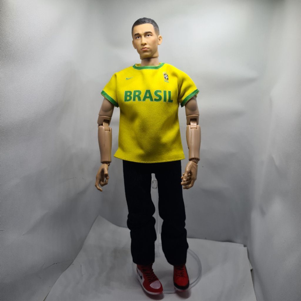 skala 1/6 miniatur pakaian kaos dan clana figure brasil kitbash boneka barbie ken male dan female