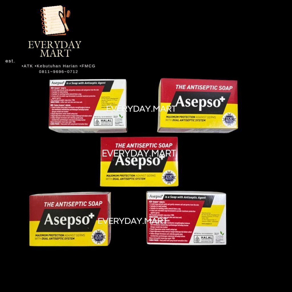 Asepso Sabun Antiseptik 80GR | Asepso Sabun Batang | Sabun Batang Antiseptik