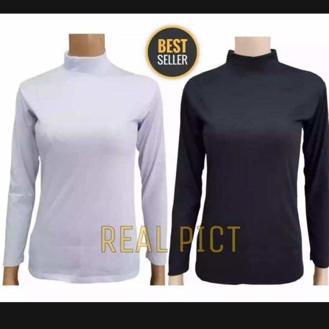 New- Baju Manset Kaos Polos Hitam Putih