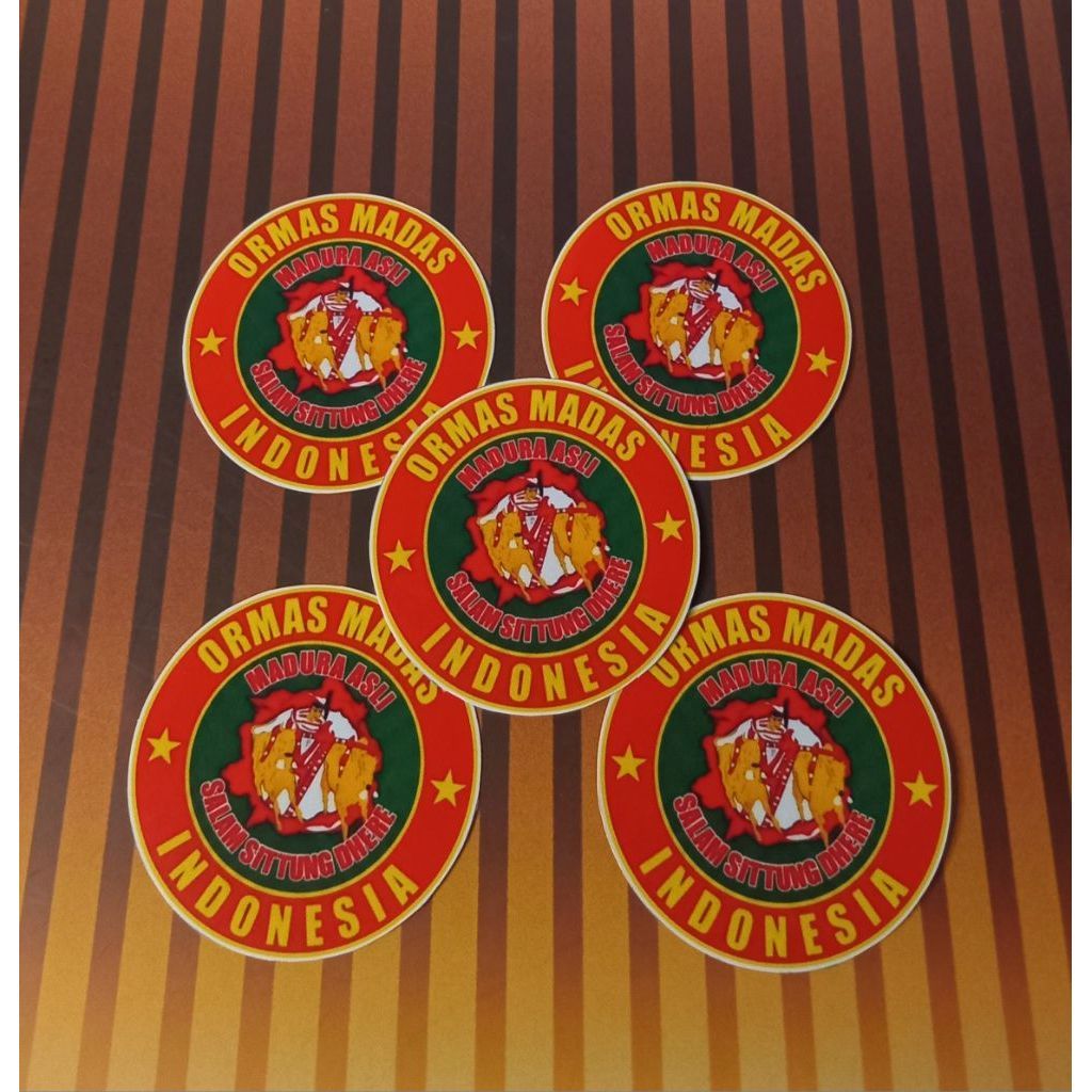 isi 5pcs Stiker Ormas Madas/Stiker Madas Madura Asli isi 5pcs
