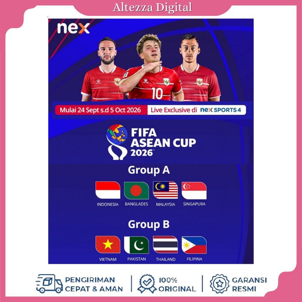 Tv Voucher Paket Nex Parabola Basic+Champions TV 1Bulan NEW