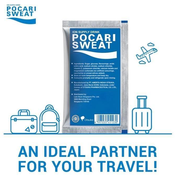 POCARI SWEAT Sachet [1 BOX Isi 5 Sachet] - Pocari Sweat Serbuk Lebih Ekonomis Tuang Tinggal Minum - 