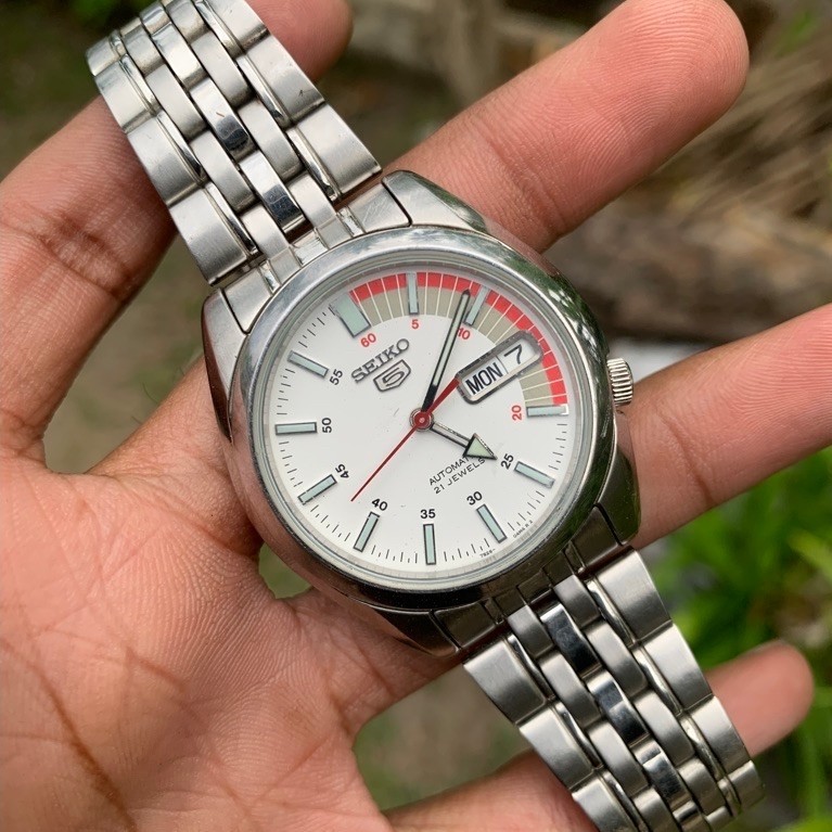 JAM TANGAN SEIKO 5 AUTOMATIC OTOMATIS 7s26 Military