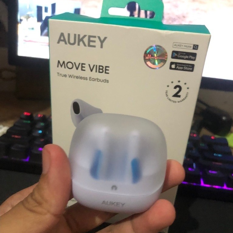 TWS AUKEY Bluetooth Earbuds EP-M4 White