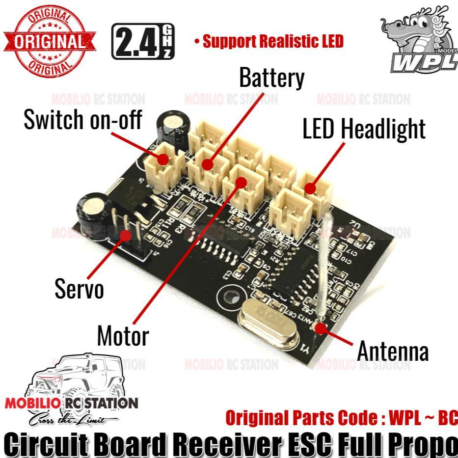 ORIGINAL PART - CIRCUIT BOARD RECEIVER ESC FULL PROPO RC WPL