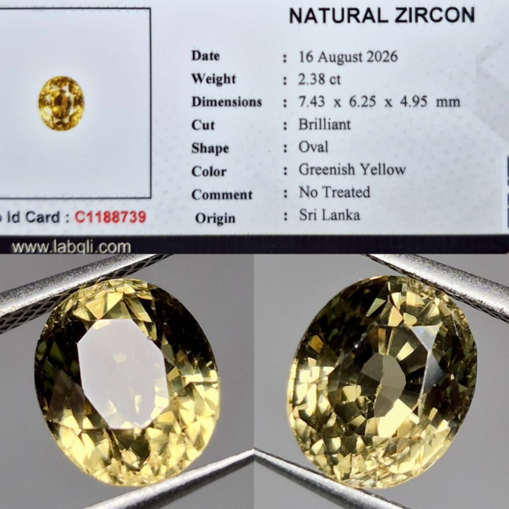 NATURAL  ZIRCON (FREE MEMO) B207